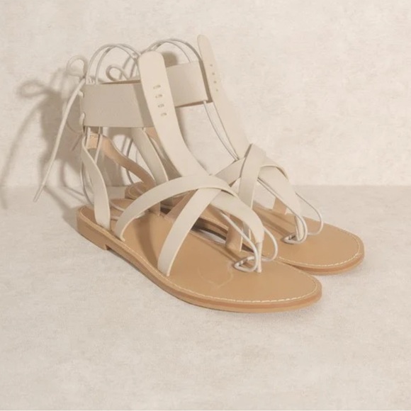 OASIS SOCIETY Blaze Lace-Up Sandal Size 8 Great Condition - Picture 8 of 16